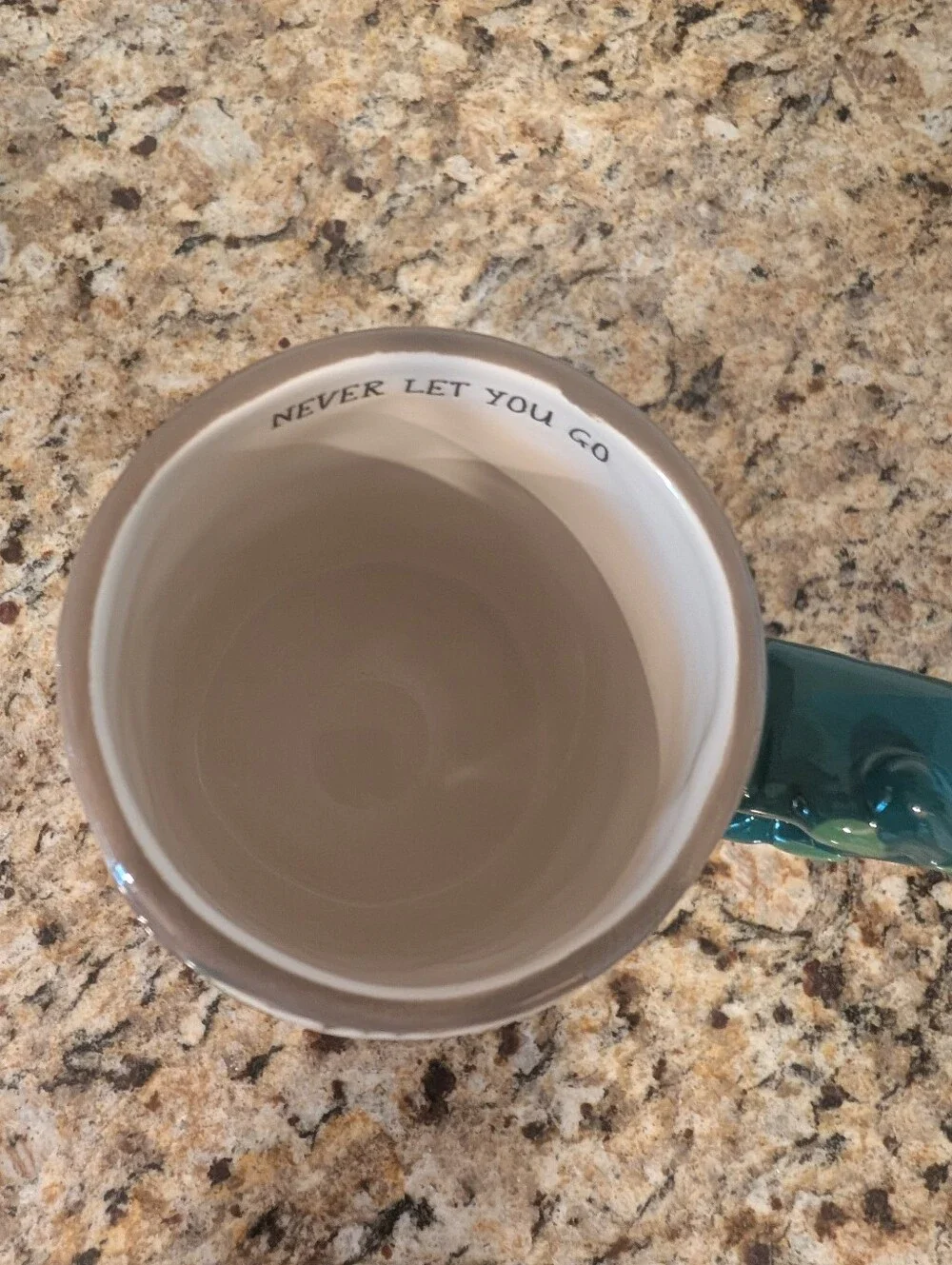 Tag Sloth Ceramic Coffee Mug in Gray, Cream, Brown, Green